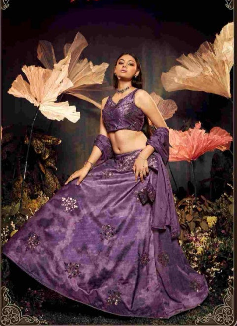 Shubhkala Bridesmaid Vol 28 Velvet Lehenga Choli