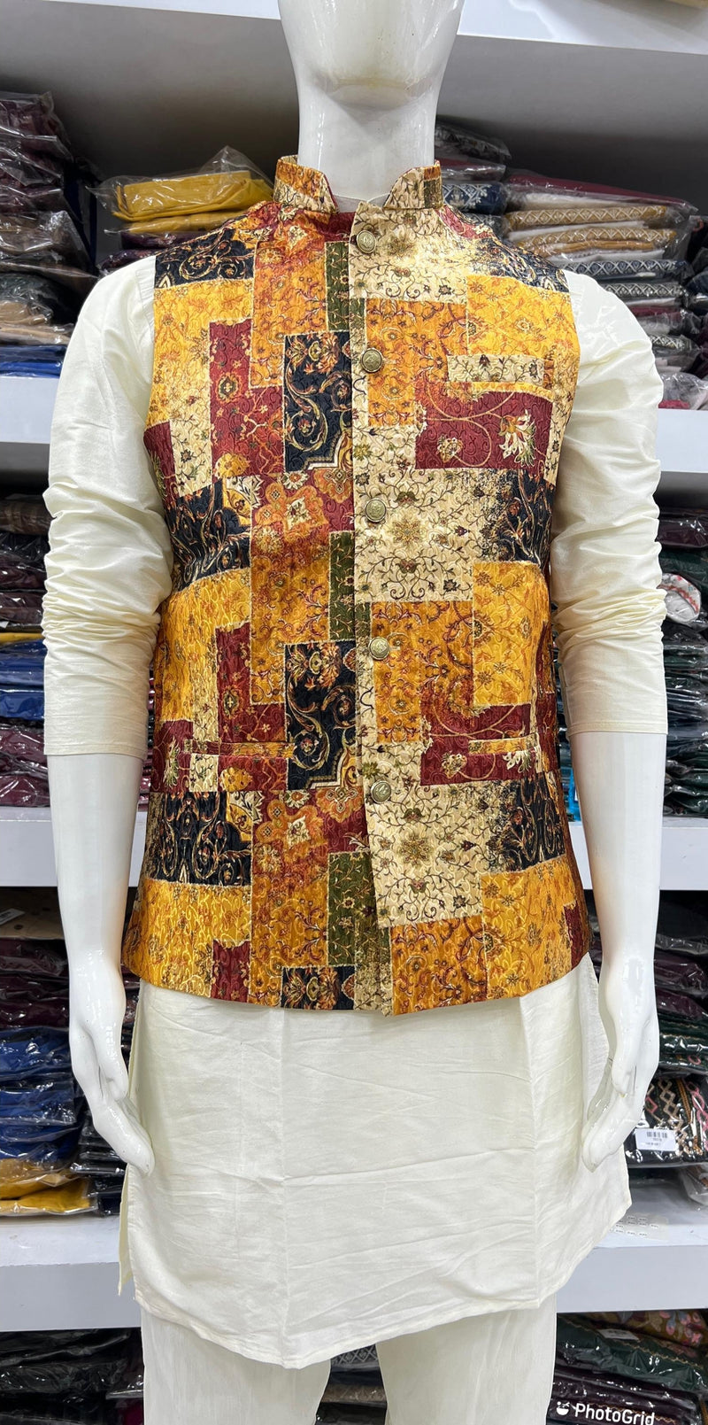 Festival Designer Ready to Wear Kurta Pyjama with Koti