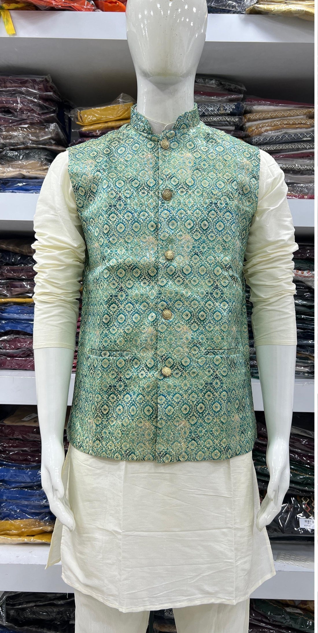 Festival Designer Ready to Wear Kurta Pyjama with Koti