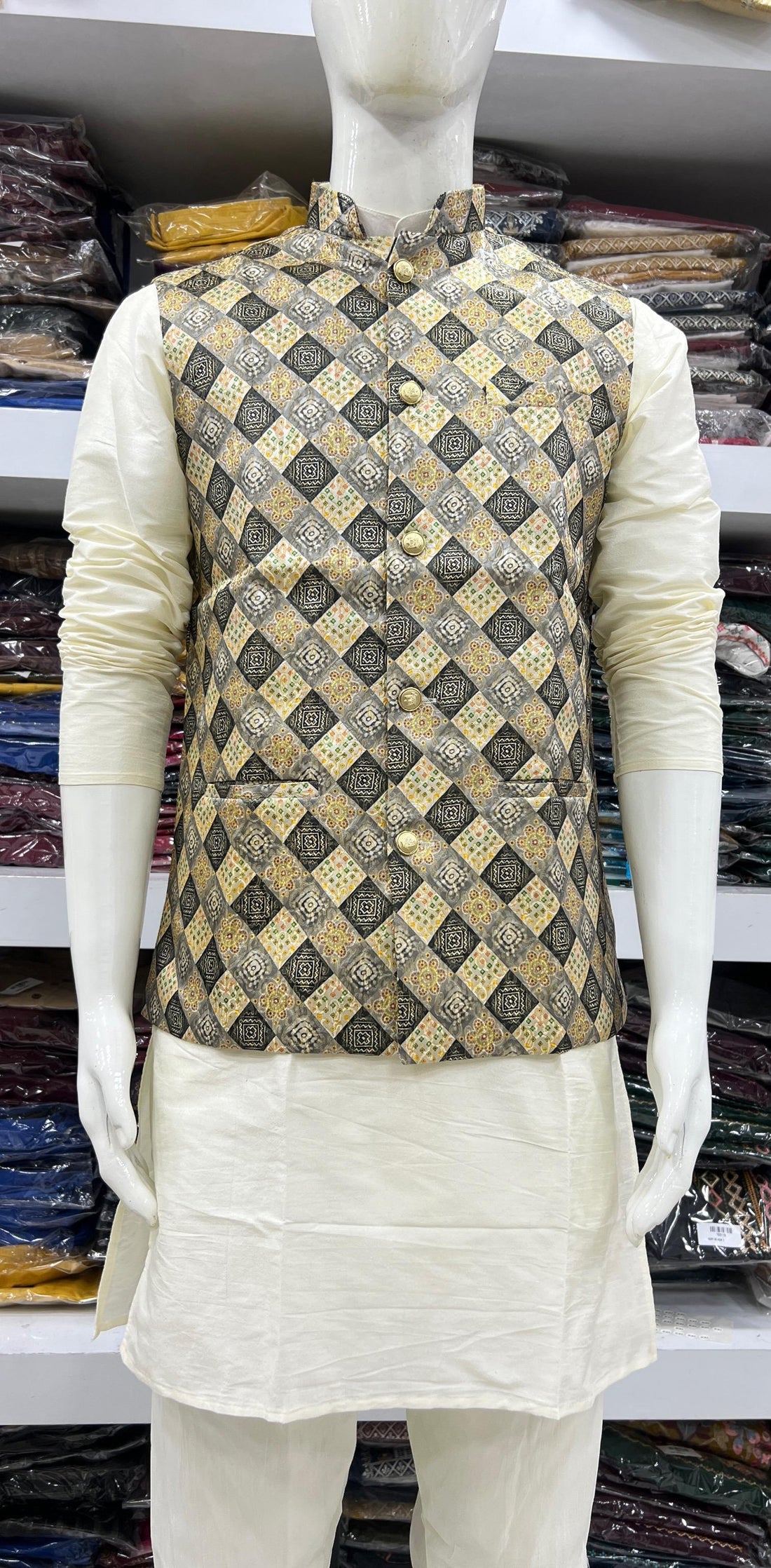 Festival Designer Ready to Wear Kurta Pyjama with Koti