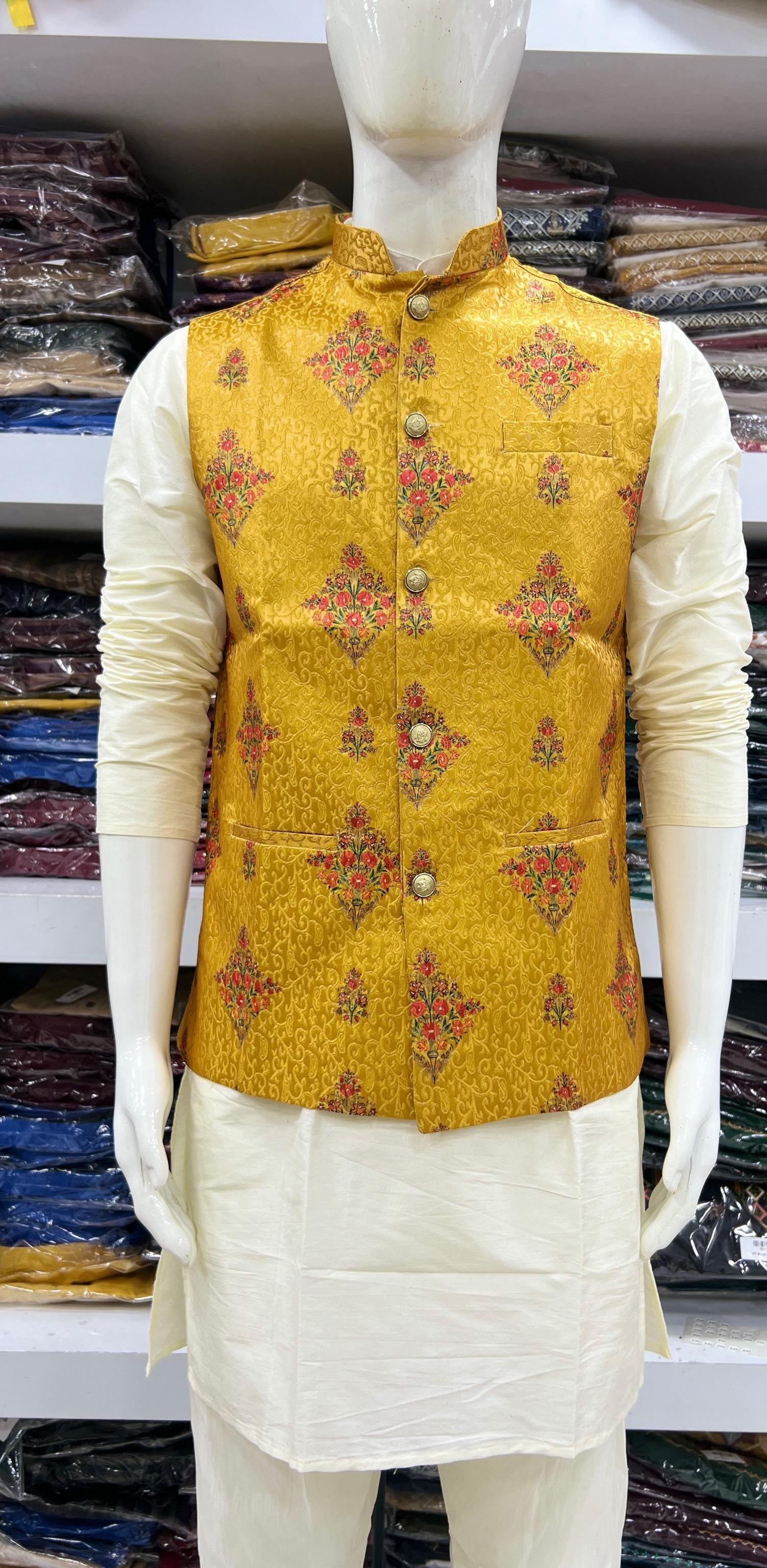 Festival Designer Ready to Wear Kurta Pyjama with Koti