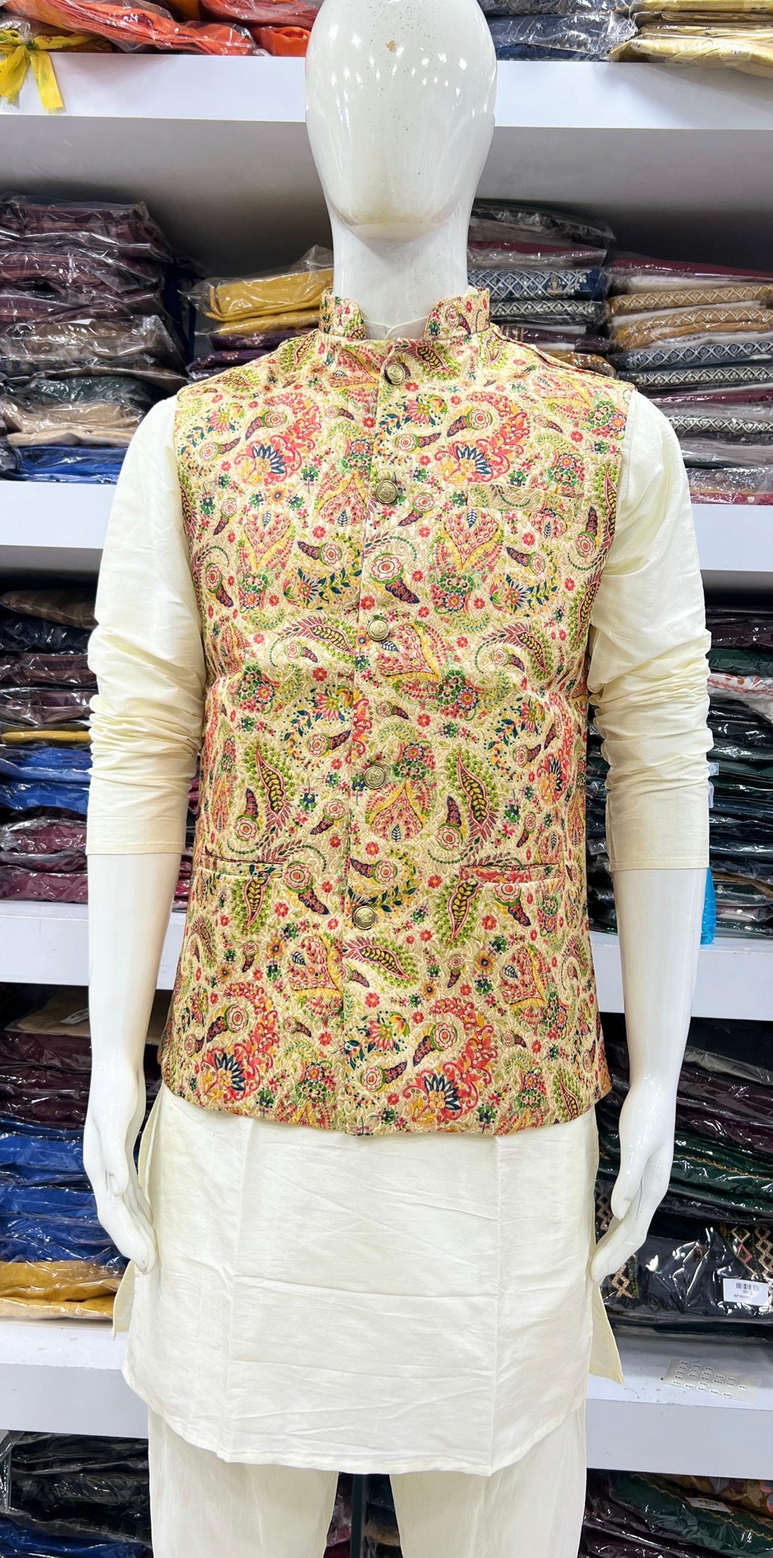 Festival Designer Ready to Wear Kurta Pyjama with Koti