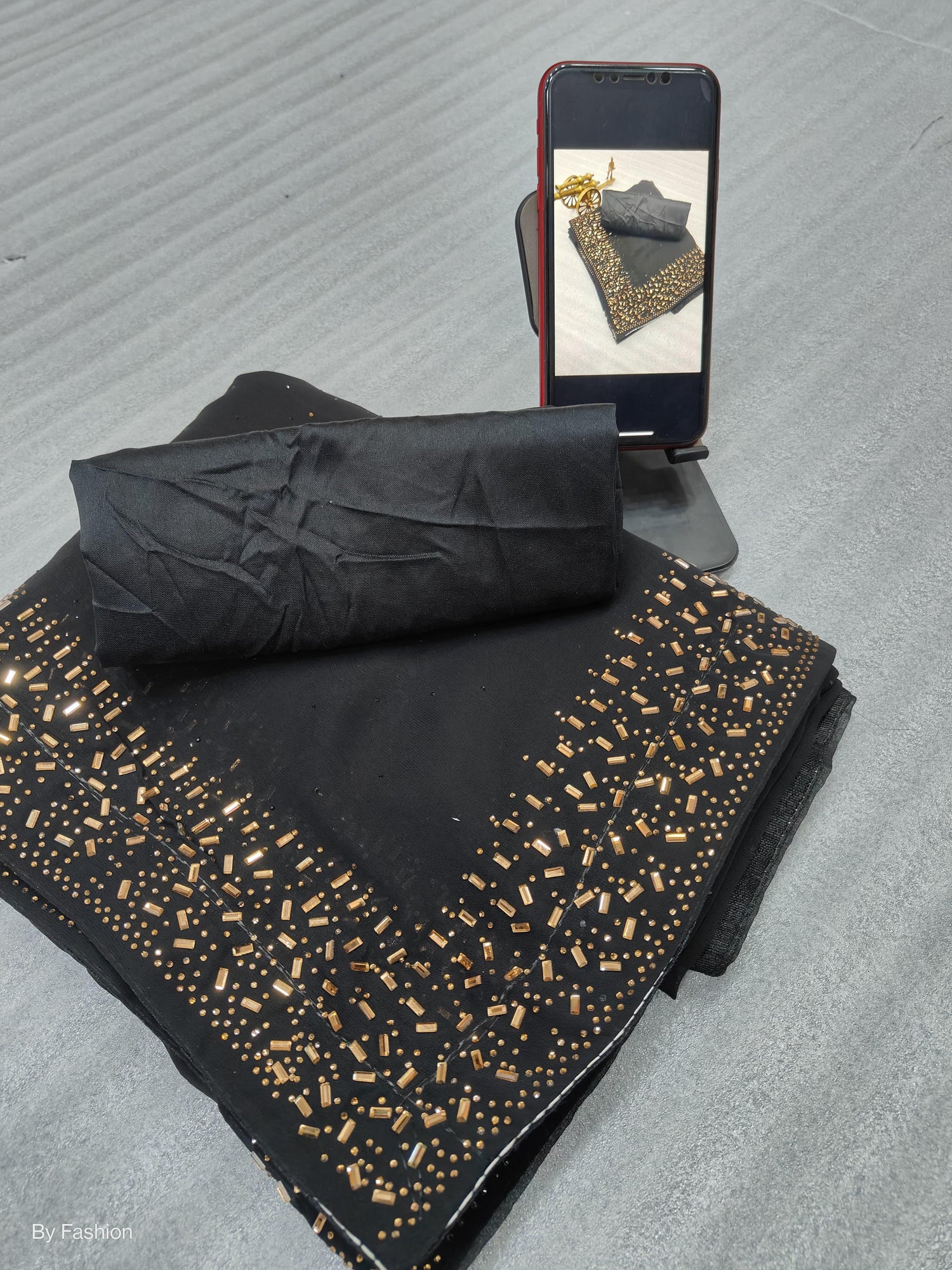 Beautiful Designer Georgette  Siroksi Sequence Saree