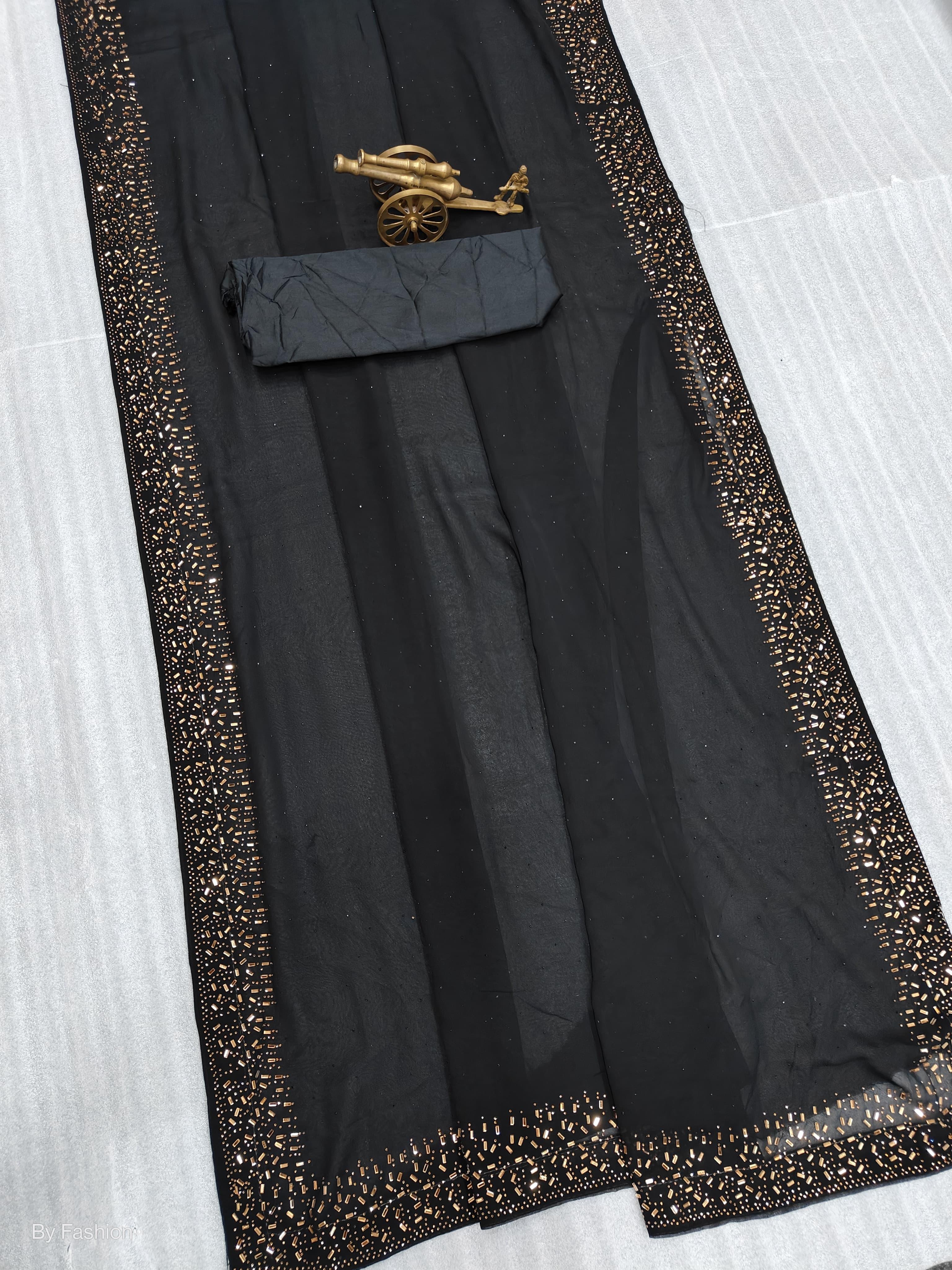 Beautiful Designer Georgette  Siroksi Sequence Saree