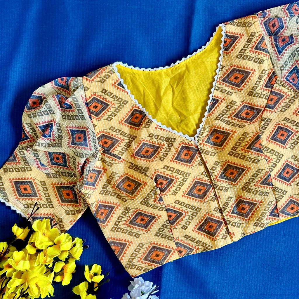 Beautiful Designer Sabyasachi Alia Cut Boutique Pattern Blouse