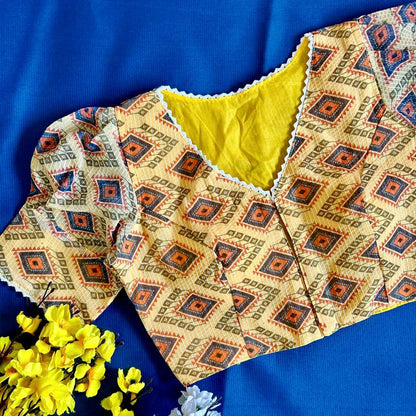 Beautiful Designer Sabyasachi Alia Cut Boutique Pattern Blouse
