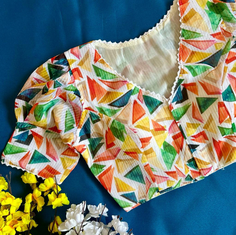 Beautiful Designer Sabyasachi Alia Cut Boutique Pattern Blouse