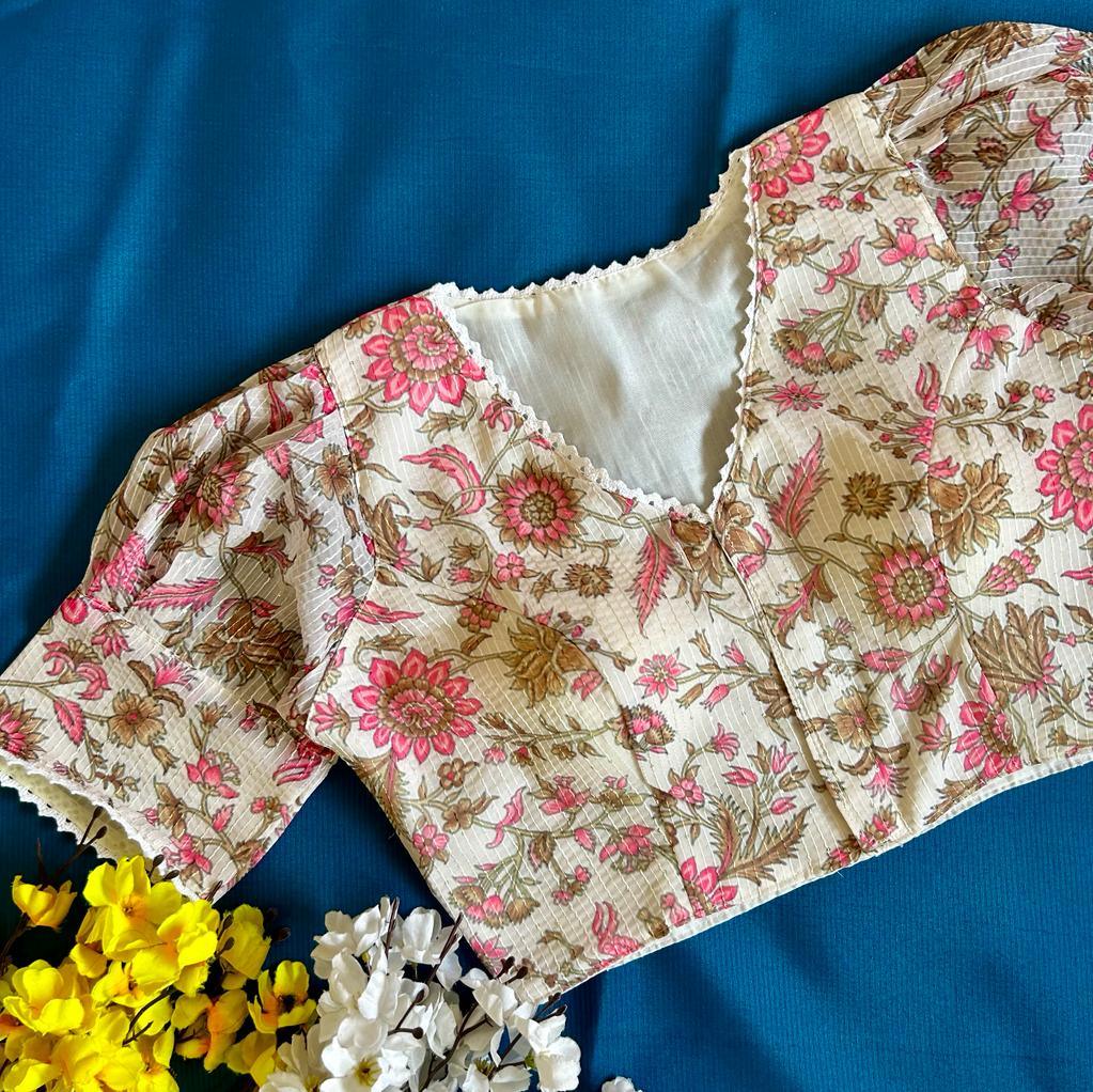 Beautiful Designer Sabyasachi Alia Cut Boutique Pattern Blouse