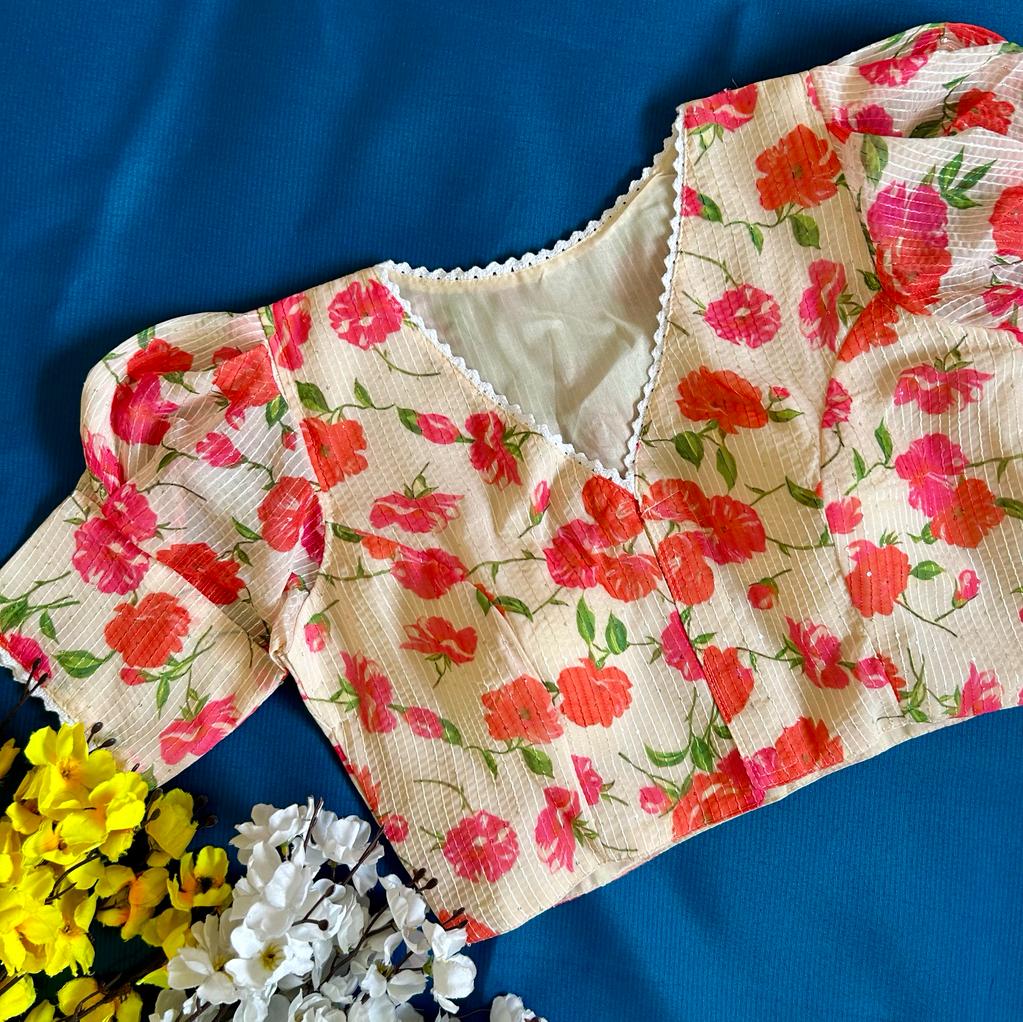 Beautiful Designer Sabyasachi Alia Cut Boutique Pattern Blouse