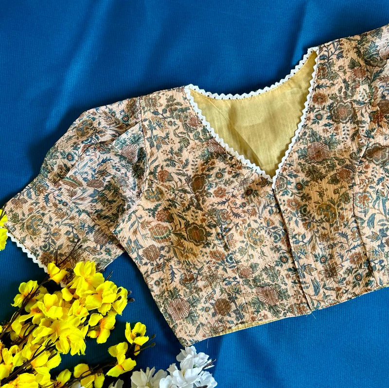 Beautiful Designer Sabyasachi Alia Cut Boutique Pattern Blouse