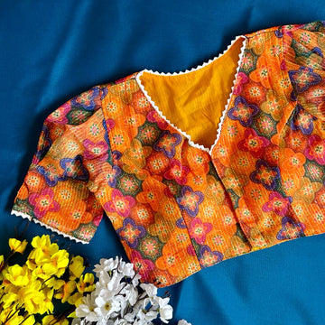 Beautiful Designer Sabyasachi Alia Cut Boutique Pattern Blouse