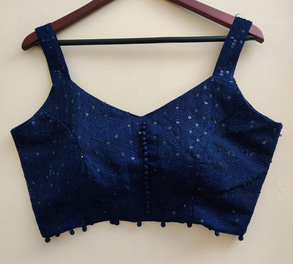 Beautiful Designer Lakhnavi Georgette Cifli Sequence Blouse