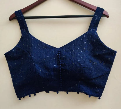 Beautiful Designer Lakhnavi Georgette Cifli Sequence Blouse