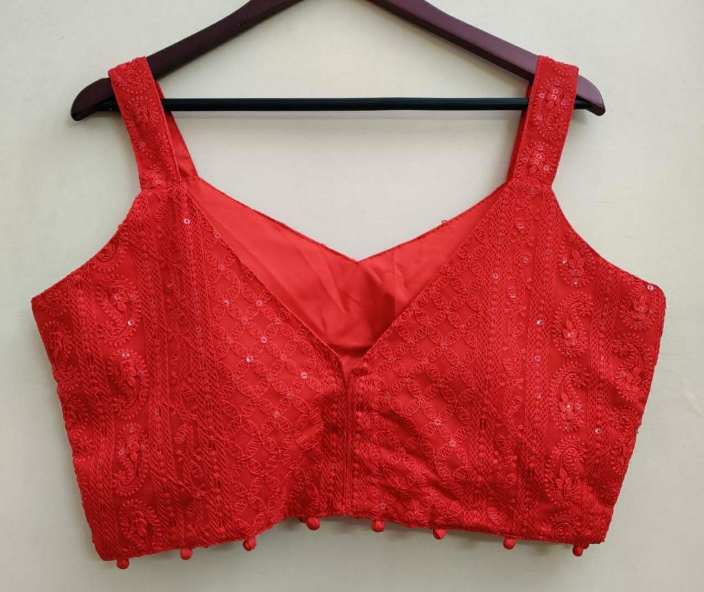 Beautiful Designer Lakhnavi Georgette Cifli Sequence Blouse