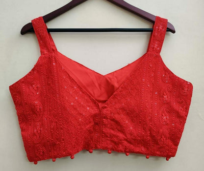 Beautiful Designer Lakhnavi Georgette Cifli Sequence Blouse