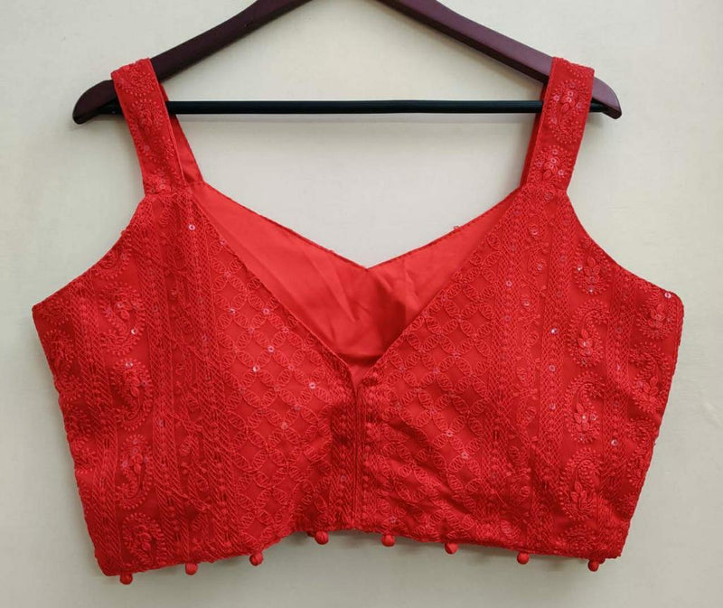 Beautiful Designer Lakhnavi Georgette Cifli Sequence Blouse