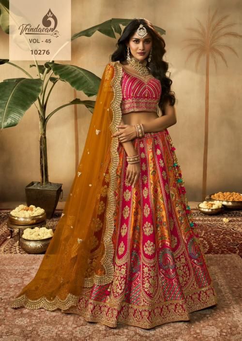 Wedding Designer Vrindavan Banarasi Silk Lehenga Choli