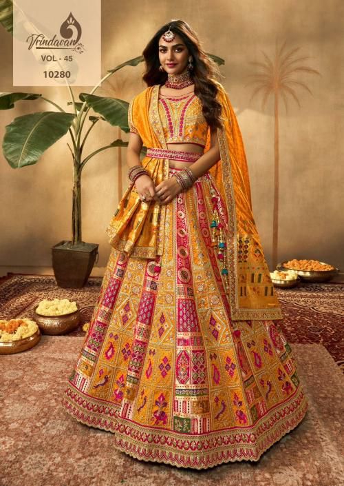 Vrindavan Vol 45 Silk Lehenga Choli Design-10280