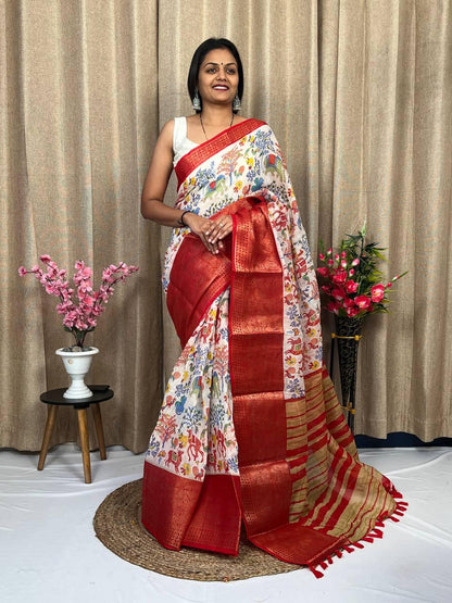 Beautiful Designer Special Soft Smoth Cotton Saree