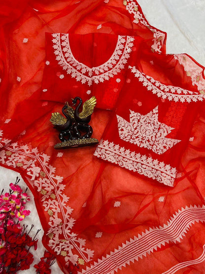 Party Wear Designer Heavy Soft Organza Saree