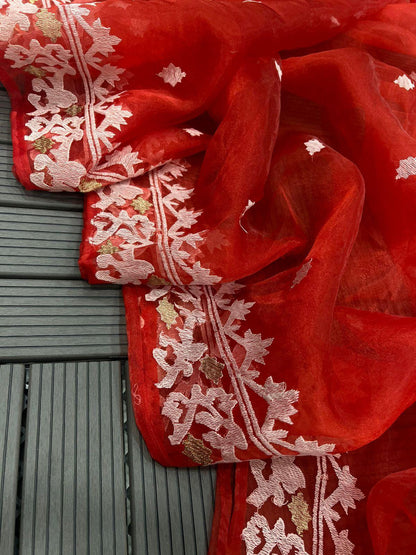 Party Wear Designer Heavy Soft Organza Saree