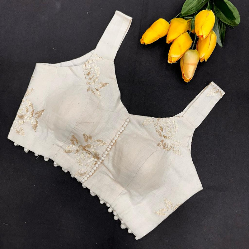 Beautiful Designer Pure Camric Cotton Diable Blouse