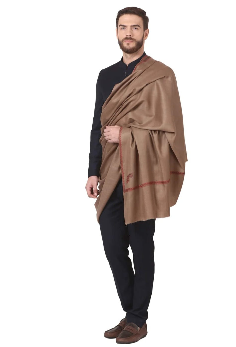 Winter Special Pashmina Wool Real Kashmiri Sozni  Men's Shawls