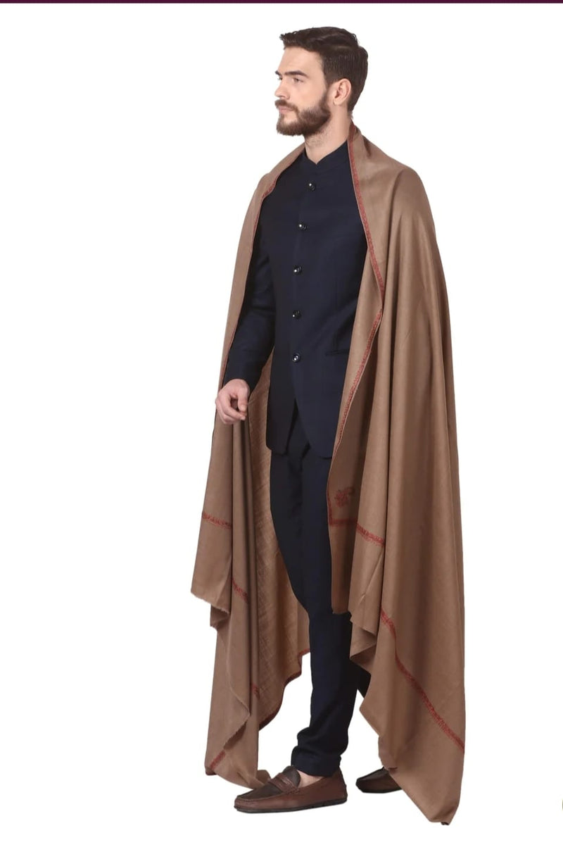 Winter Special Pashmina Wool Real Kashmiri Sozni  Men's Shawls