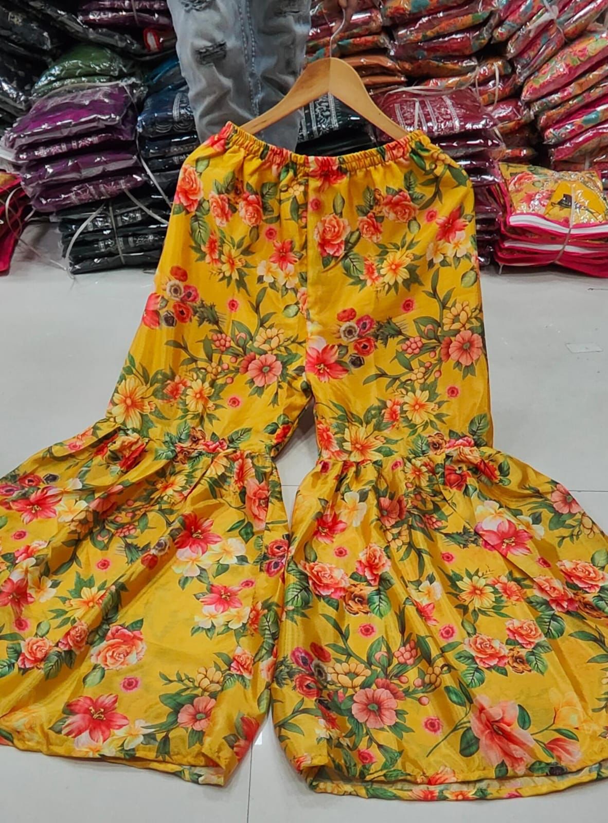 Beautiful Designer Alia Cut Flower Print Suit