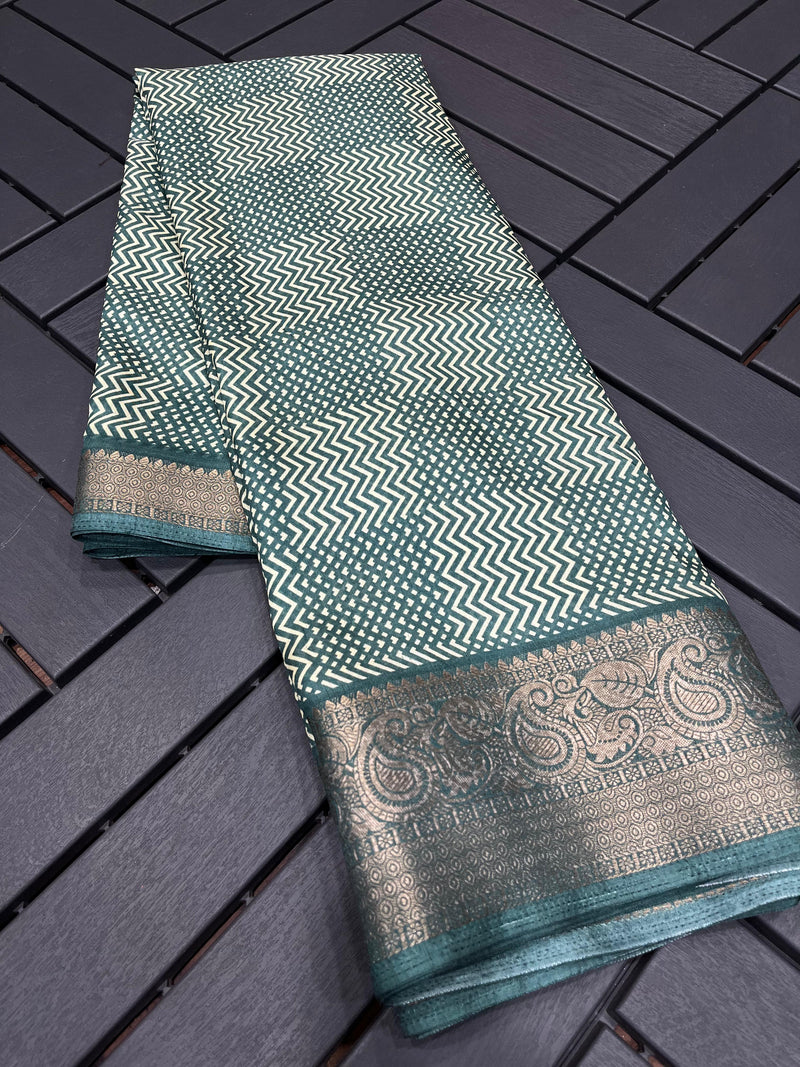 Party Wear Beauty Zing Zeng Super Soft Dola Silk Saree