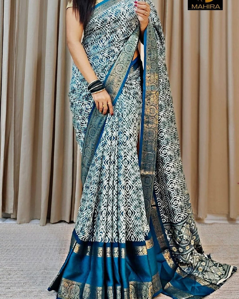 Party Wear Soft Dola Silk Saree