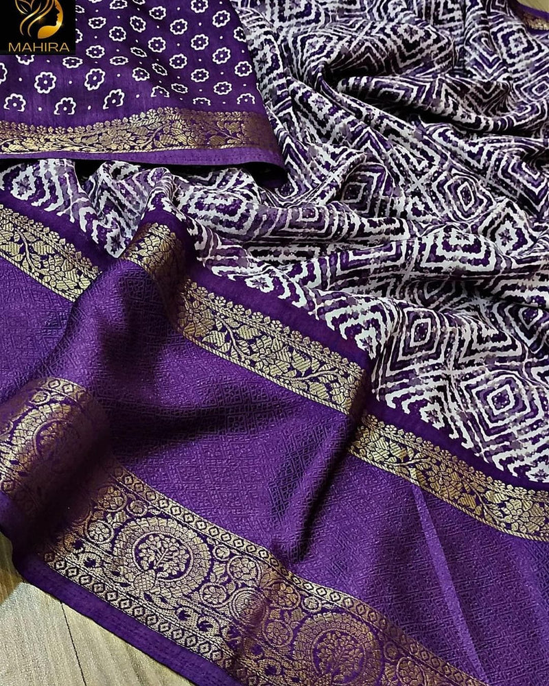 Party Wear Soft Dola Silk Saree