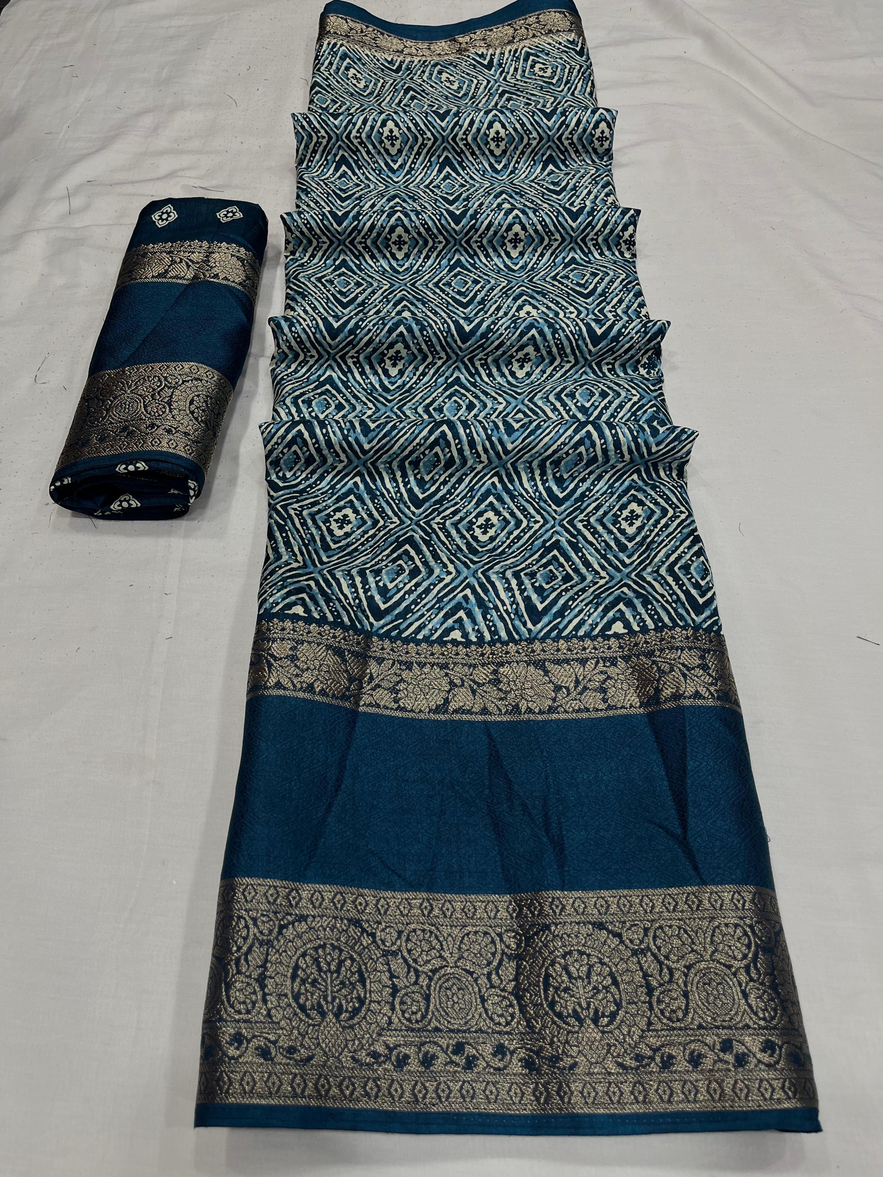 Party Wear Soft Dola Silk Saree