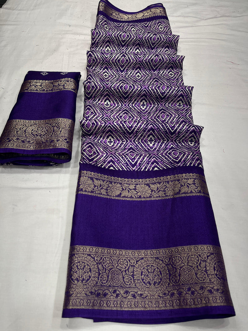Party Wear Soft Dola Silk Saree
