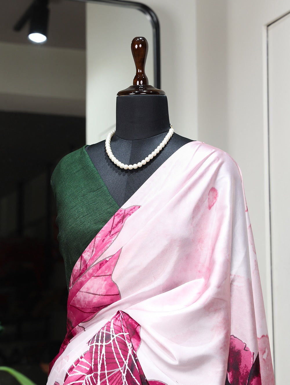 Beautiful Designer Digital Print Satin Silk Sarees