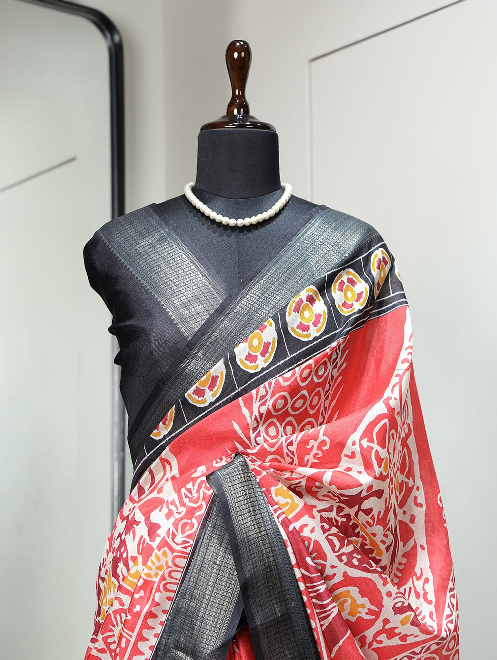 Beautiful Designer Digital Printed Dola Silk Saree