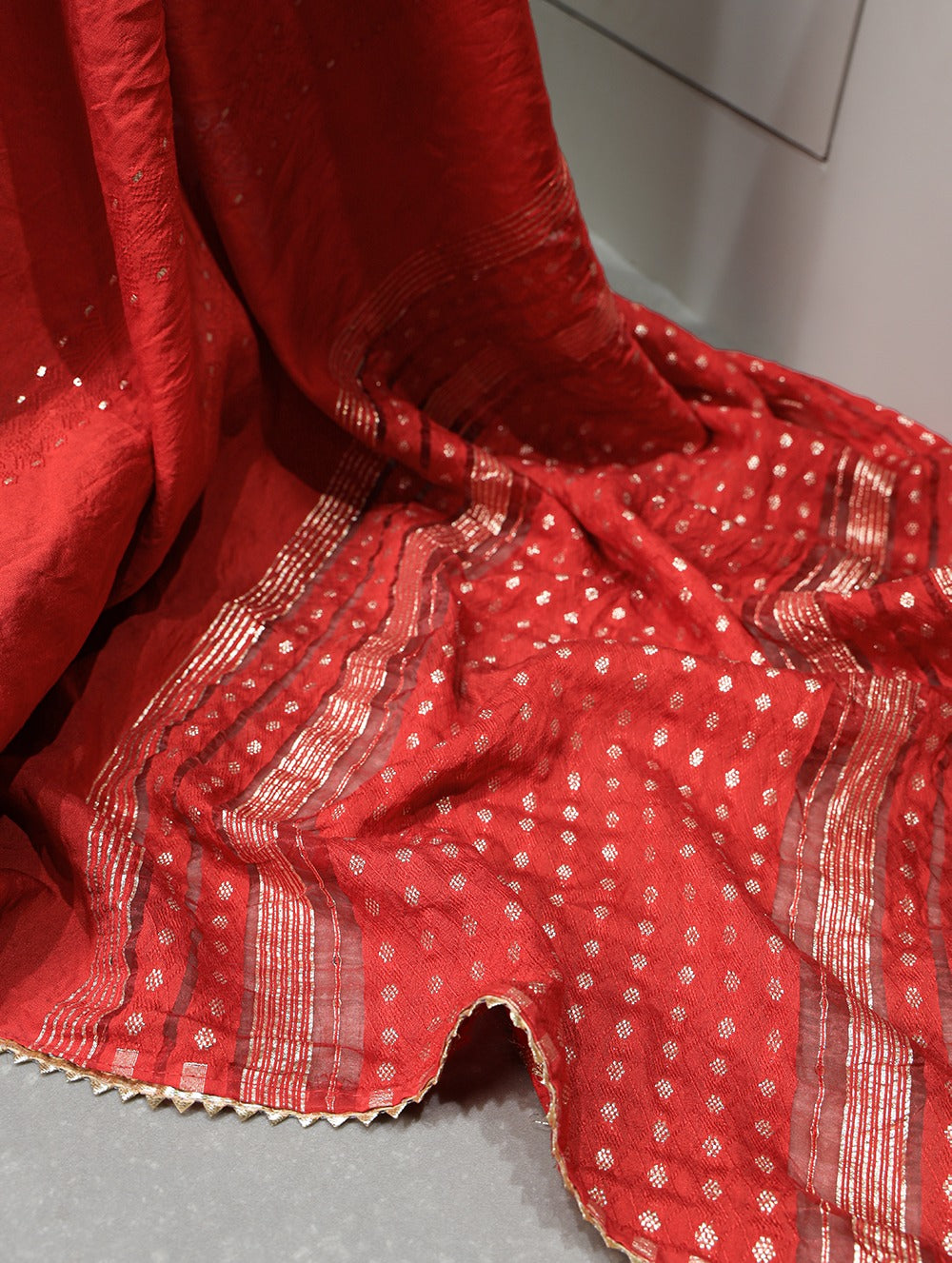 Beautiful Designer Viscose Chanderi Silk Saree