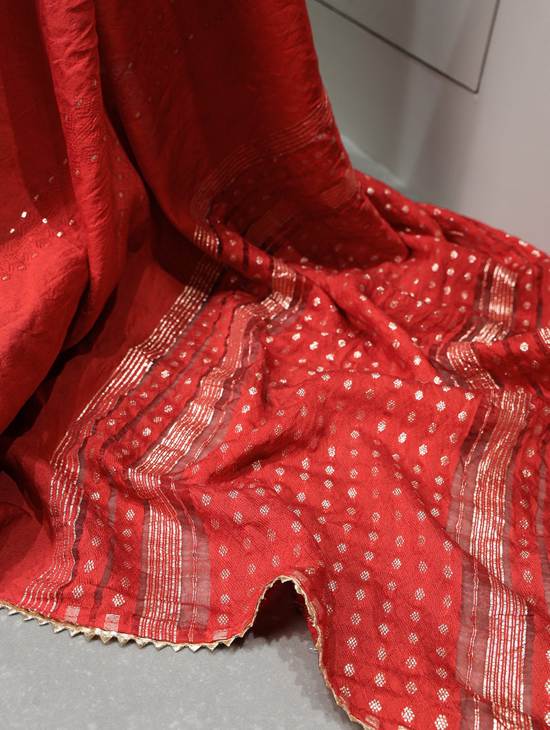 Beautiful Designer Viscose Chanderi Silk Saree