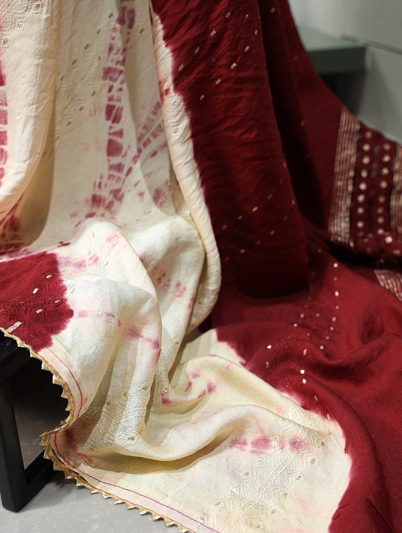 Beautiful Designer Viscose Chanderi Silk Saree