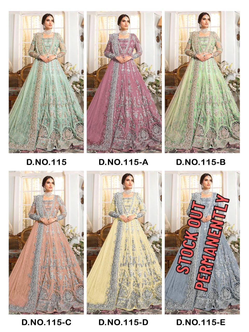 KF 115 Heavy Butterfly Net Exclusive Pakistani Salwaar Suit (1299x05)