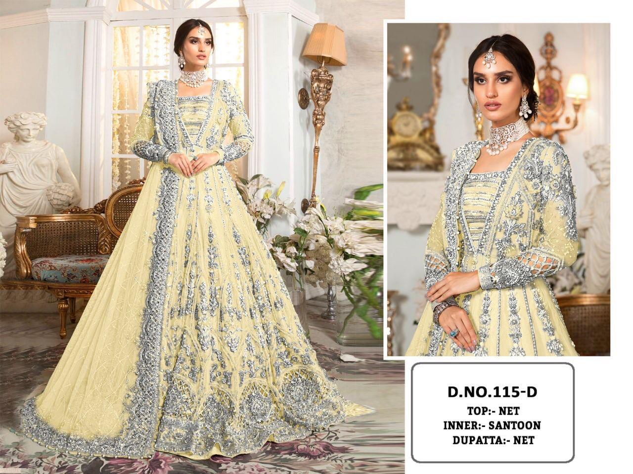 KF 115 Heavy Butterfly Net Exclusive Pakistani Salwaar Suit (1299x05)