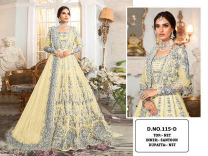 KF 115 Heavy Butterfly Net Exclusive Pakistani Salwaar Suit (1299x05)