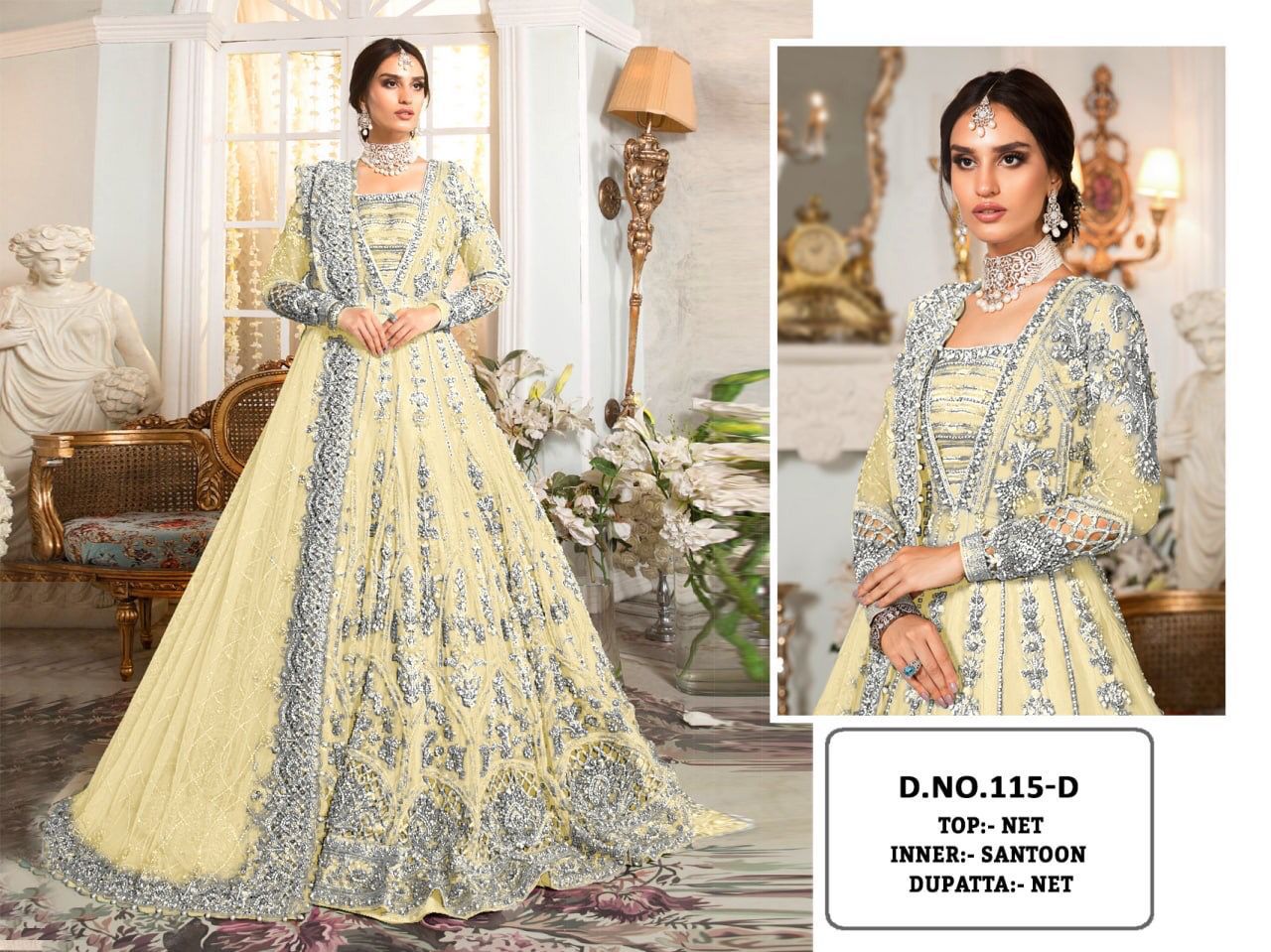 KF 115 Heavy Butterfly Net Exclusive Pakistani Salwaar Suit