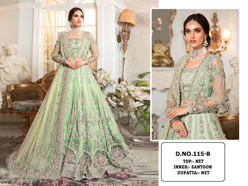 KF 115 Heavy Butterfly Net Exclusive Pakistani Salwaar Suit