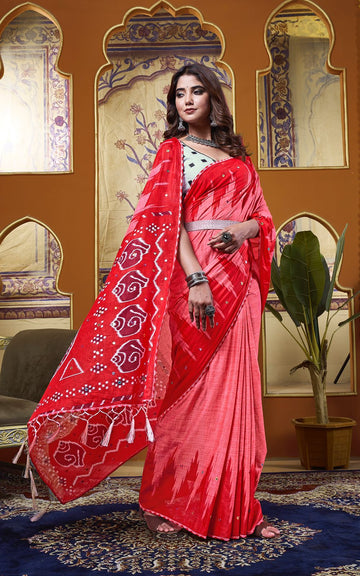 Beautiful Designer Pure Soft Jaipur Block Print Cotton Saree