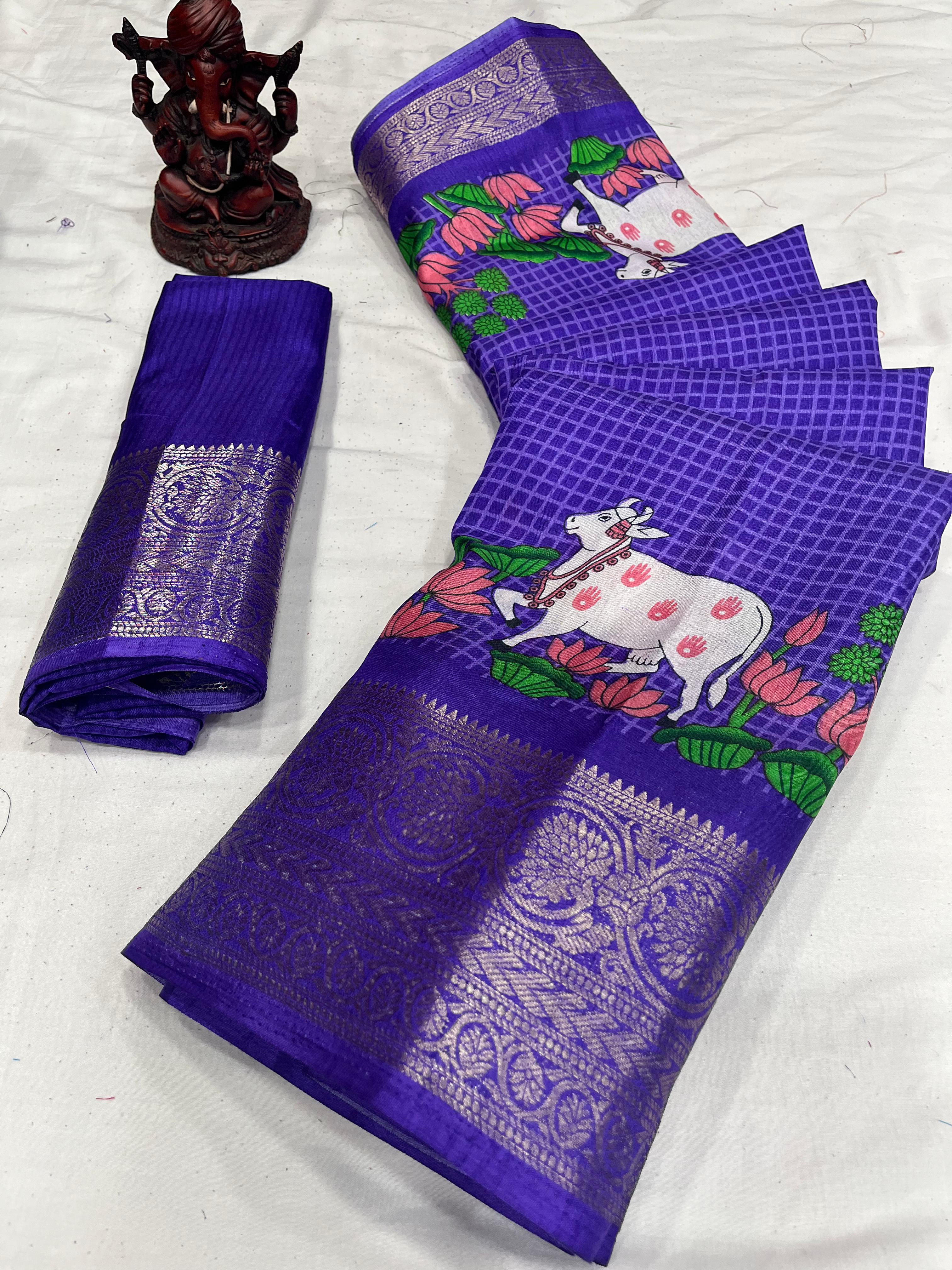 Beautiful Designer Dola Silk Saree