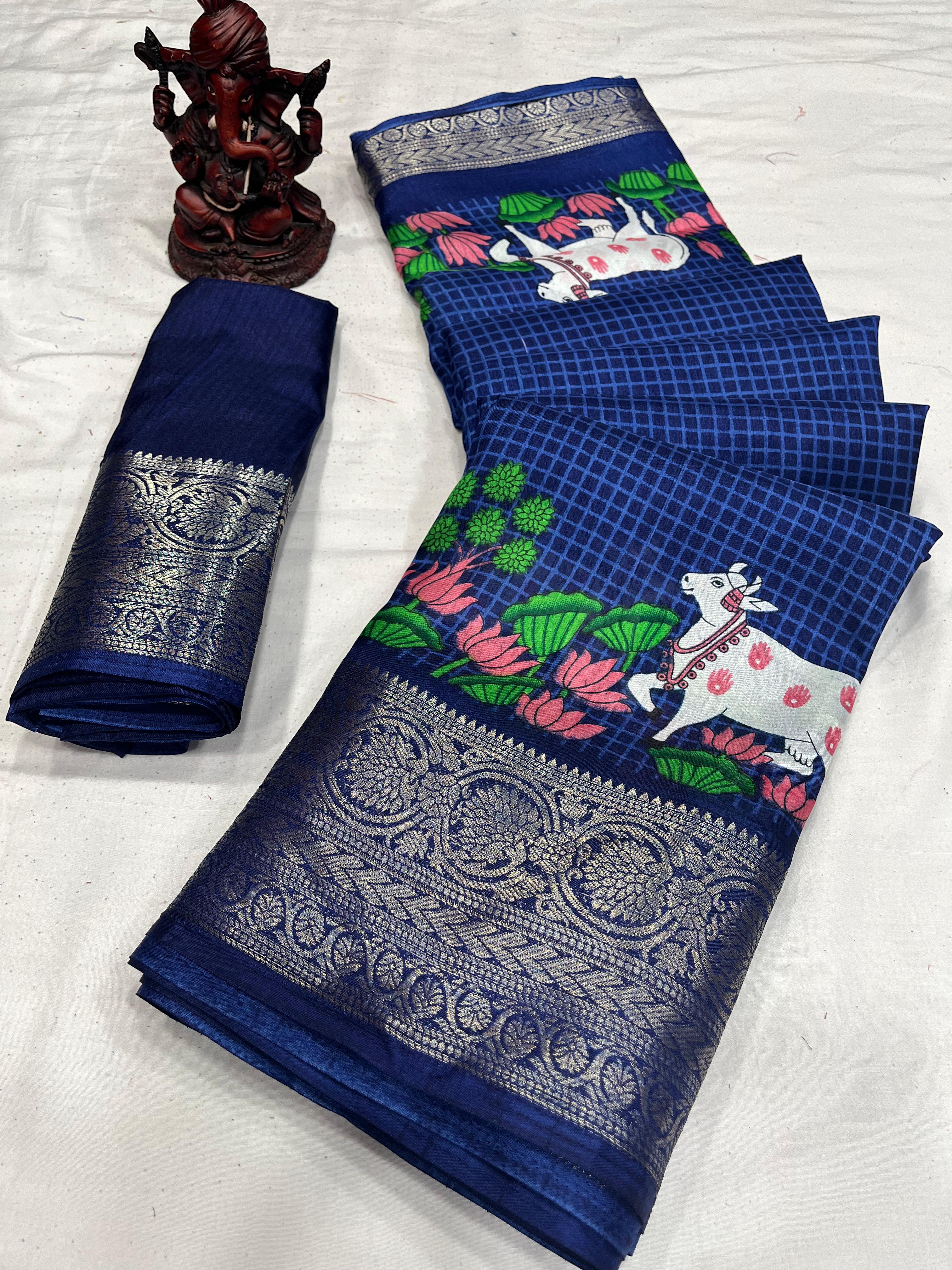 Beautiful Designer Dola Silk Saree