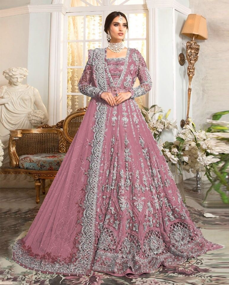 KF 115 Heavy Butterfly Net Exclusive Pakistani Salwaar Suit (1299x05)