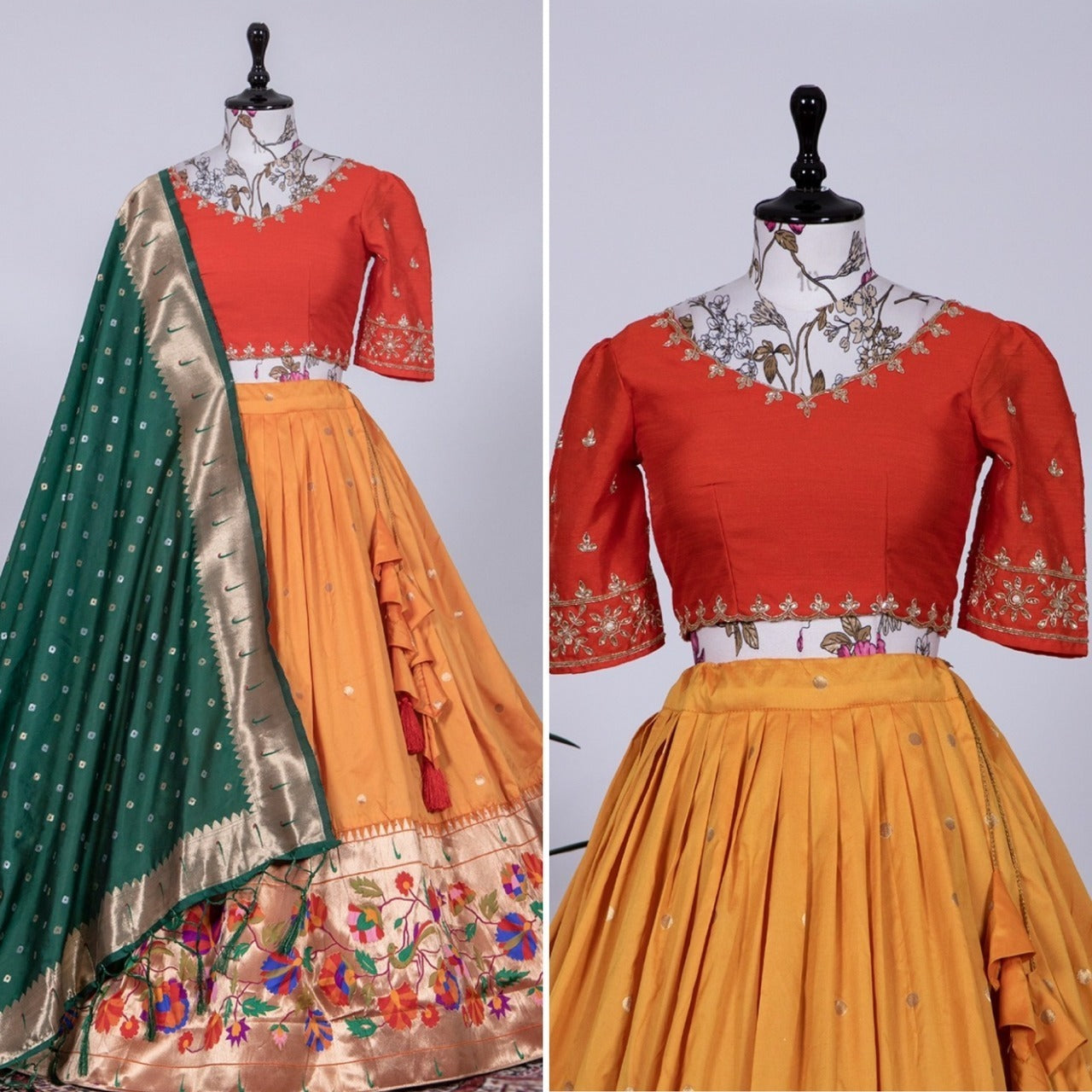 Beautiful Designer Pure Paithani Silk Lehenga Choli