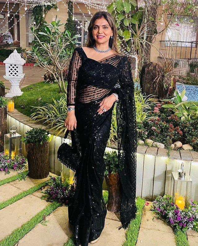 Beautiful Designer Pure Heavy Mono Net Sequins Saree